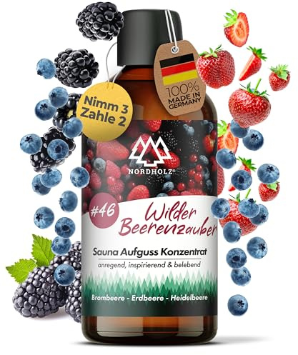 Nordholz Saunaaufguss 100ml, 60 Sorten, Premium Aufgussmittel Konzentrat