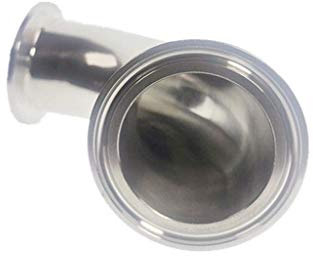RTECVBNY Winkelverbinder, Sanitär-Edelstahl-Tri-Clamp-90-Grad-Winkel, for Winkelrohrverschraubungsanschlüsse/32 mm
