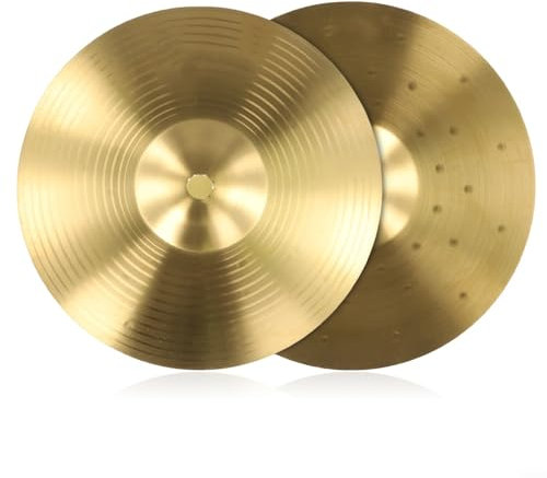 Cymbals Splash - Platillo de 8/10 pulgadas para juego de tambor, acabado tradicional, latón, tambor de jazz, toallitas de latón tradicional (8 pulgadas)
