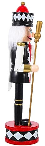 PRETYZOOM 2pcs Standing Drum Nutcracker Xmas Party Nutcracker Desktop Nutcracker Decor Holiday Nutcrackers Nuts Nutcracker Christmas Decor Mouse King Nutcracker Christmas Desktop Wood