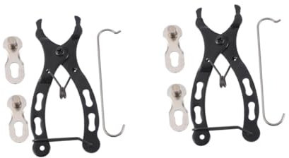 POPETPOP 2sets Chain Repair Tool Professional Bike Chain Tool Kit and Clamp Made of Sturdy for Longevity