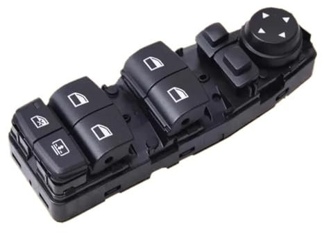 Schalterknopf Auto-Fensterheberschalter auf der Fahrerseite Hauptsteuerknopf 61319241956 61319241955 für 5er 6er F06 F07 F10 F11 X3 F25 Fensterschalter (Typ 1)