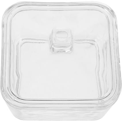 COLLBATH Sucrier avec Couvercle 300ml pour Sucre en Morceaux en Verre Facile D'accès et Nettoyage Design Élégant et Décoratif pour Café Cuisine