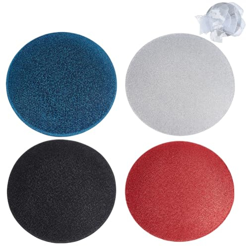 BENECREAT 4 Farben Runder Fascinator Hutsockel 17cm EVA Stoff Hutwarenbasis Sinamay Basis Für Die Herstellung von Hochzeits Party Hüten 2.5cm Dick