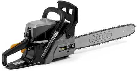 Alpina ACS 47 Tronçonneuse À Essence, 45 cm³, 45 cm – Pompe À Huile Automatique, Frein De Chaîne Double – Pour Coupe De Bois Domestique