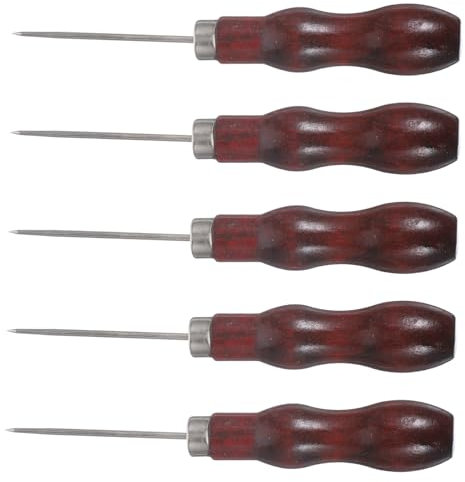 OSALADI 5 Piezas Agujas de Coser Herramientas de Diy Reparaciones de Tapicería Lona y Cuero