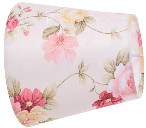 SWOOMEY Abat-jour Lampe de Chevet en Tissu Floral Style Pastoral Simple et Élégant, Housse de Lampadaire Solide pour Chambre à Coucher et Salle à Manger