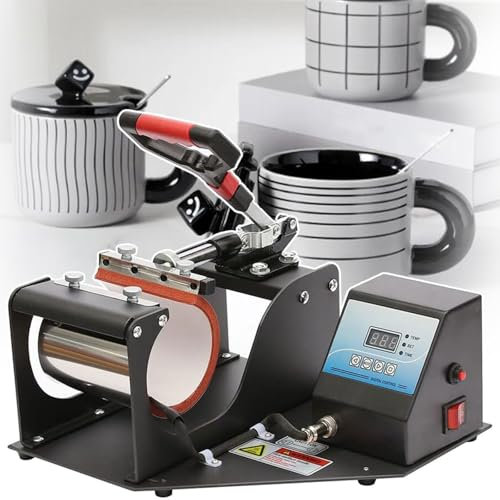 Tumbler Heat Press 2-in-1 für Wärmeübertragungsdruck auf 325 ml Tassen, digitale Steuerung, Sublimations-Tassenpresse für Latte, Durham-Tassen, Spardosen, Bier