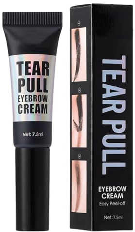 Gel de rímel de cejas: tinte de cejas de secado rápido, color peelable resistente al sudor | Crema de estilo ceja, fórmula de sostén fuerte, aplicador de pincel de precisión, maquillaje de mantenimie