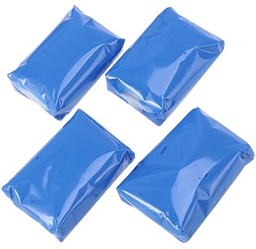 COMPUKAS Auto Clay Bar 4 Stück 100g Autoreinigungsknete Kunststoff Und Lackreiniger Für Fahrzeugkarosserie Zur Entfernung Von Fett Und Schmutz