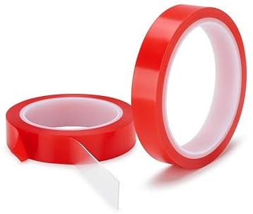 Genérico Cinta adhesiva de doble cara transparente 2 m x 1.9 cm x 0.1 cm Fijación fuerte y sin residuos Ideal para pared, hogar, oficina, coche y manualidades