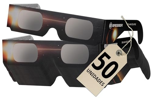 Bresser Gafas Eclipse Solar homologadas CE ISO 12312-2 pack 50 Diseño B