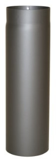 Kamino-Flam Tuyau de Poêle Ø 150 mm, Tube Droit pour Conduit de Fumée en Acier Laqué Senotherm, Conduit de Cheminée Longueur env. 500 mm, Tuyau de Raccordement Testé EN-1856-2, Gris
