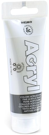 PRIMO Hobby & Professional – akrylfärger set akrylfärger målning, 1 färg x 75 ml, från 14 år permanent, matt och täckande textilfärger, akryllacks-brevpapper, kreativt arbete, hobbymålning