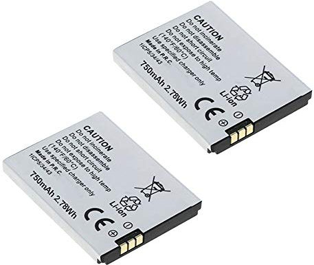 2X Ersatz Akku für AVM Fritz!Fon MT-F C5 C4 M2 ACCU mit 750mAh Li-ion