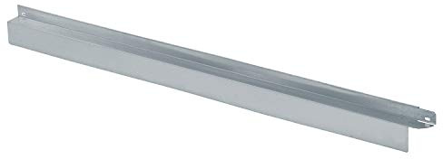 10 pièce - bellissa bordure de jardin COMFORT en métal - 99690 - tôle en acier galvanisé, argenté - bord tonte gazon - 118 x 9 cm, longueur d'utilisation 11,40 m - avec technique d'assemblage brevetée