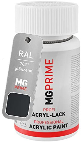 MG PRIME RAL 7021 Schwarzgrau/Black grey glänzend Lackstift 50 ml schnelltrocknend
