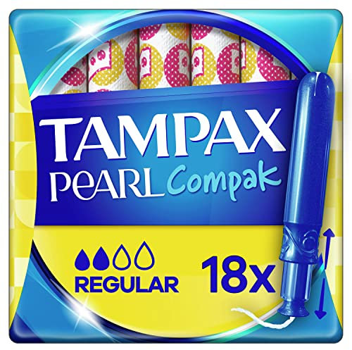 Tampax Compak Perla tampones regulares con aplicador X18