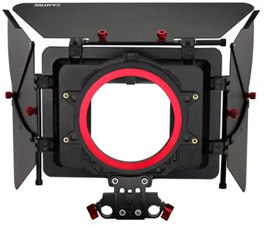 CAMTREE Camshade Professional Wide Angle Matte Box with 15mm Rod Adapter for DSLR Video DV Camcorder Camera Lenses up to 105 mm (MB-CMS)