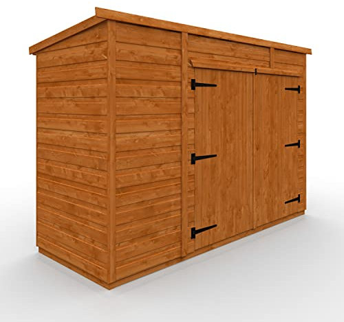 TigerFlex Shiplap Pent Bike Store Timber Bike Store, Garden Storage 8 x 3 ft