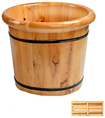 Foot Tub Wooden Foot Basin Household Gift Foot Soaker Tub,Wooden Foot Soak Sauna Foot Tub, Massage, Spa, Sauna, SoakHandmade Wooden Footbath Tubs,Foot Bath Wooden Bucket Foot Spa,Sauna Accessories Hou