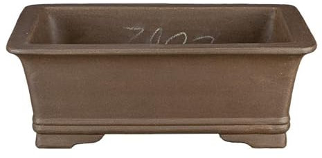 Rechteckige Bonsaischale aus Steinzeug 24x16x8,5 cm - 2862