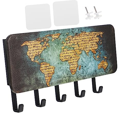 Cabilock Schlüsselständer Mit Aufbewahrungsorganizer Und Haken Für Kleine Accessoires Geeignet Für Flur Schlafzimmer Und Wohnzimmer Aus Holz Mit Schöner Textur