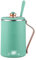 Mini Wasserkocher 0.45L Kleiner Reisewasserkocher Tragbarer Elektrischer Wasserkocher mit Temperatureinstellung 45°C-100°C,Warmhaltefunktion, Teekocher aus Edelstahl für Unterwegs, Camping (Green)