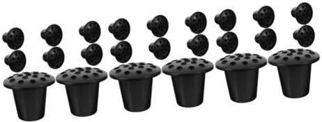 Supvox auf Lotusbasis Blumentöpfe künstliche blüten Grab- -Ornament Friedhofsblumentopf für Blumenstand künstliche Base Kleiner