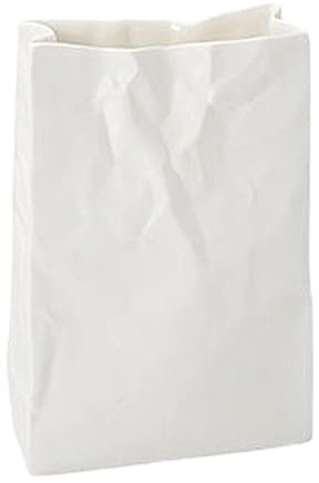Keramik Vase, Papiertüten Vase, Vase Für Pampasgras, Große Vase, Cremefarbene Vase, Dekorationsvase Für Zuhause, Große Kapazität Für Blumenarrangement