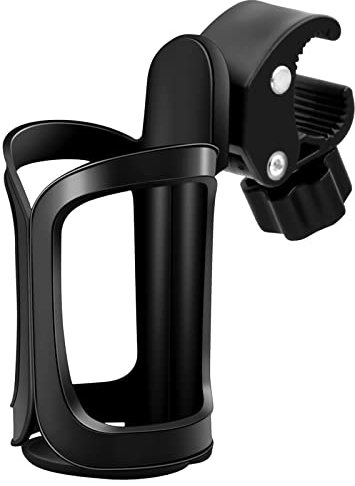 Portabebidas para Bicicleta, Soporte Botella Bicicleta de Aluminio, Soporte para Botellas de Agua con Rotación de 360 Grados para Bicicletas de Montaña, Cochecitos y Sillas de Ruedas