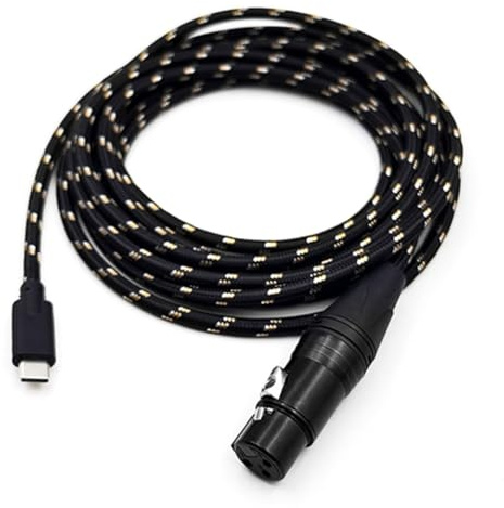 Cavo da 3 pin a USB C maschio da USB C a 3 pin femmina per microfono, per console di mixaggio, amplificatori, computer portatili e telefoni