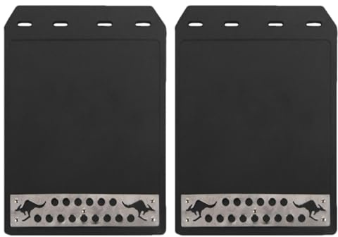 2 paraspruzzi per auto, camion, rimorchi, colore nero, 32 x 21,8 cm, impermeabile, resistente e durevole, protezione del veicolo, previene schizzi di sporco, facile montaggio