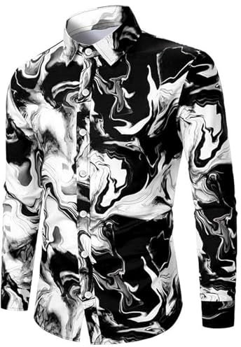 Mode homme, tempérament, haut de gamme, motif batik, chemise à manches longues, business décontracté, haut à manches longues, chemise rouge à carreaux pour homme, Noir , XL