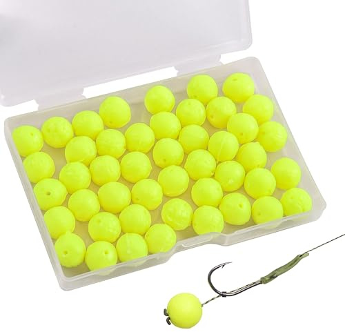 Shaddock Fishing 50stk Gummiperlen Angeln Karpfenangeln Pop Ups Boilie Schwimmender Köder Posen Rig Stopper-Perlen Schnur-Stopper Gummi-Stopper für Forellenangeln Feederangeln Karpfen Angelzubehör