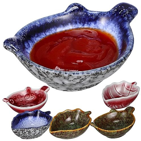 Alipis 6 Platos Pequeños Vajilla De Cerámica Cuencos De Porcelana Para Salsa De Soja Cuencos Pequeños Cuencos Para Helado Cuencos Para Salsa Cuencos Para Pan Cuencos Para Salsa