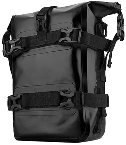 CGTQROVR Motorcycle Crash Bar Bags 5-8L Non-Slip Waterproof PVC Motorcycle Side Bag with Strap Shock Absorption Motorbike Accessories for Storage