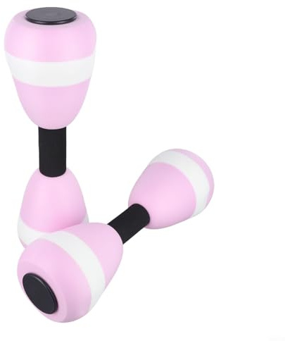 Ensemble d'haltères en mousse, équipement d'aérobic, aide à l'entraînement physique, exercices de flottabilité, exercices de résistance à la piscine, entraînement de résistance (rose)