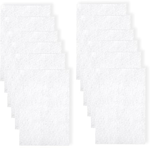 XIYING 12 Pcs White Felt, White Felt Fabric Sheets, Stiff and Thick Felts Sheets for Crafts, DIY Sewing Projects, Toy Making, 20x30 Cm