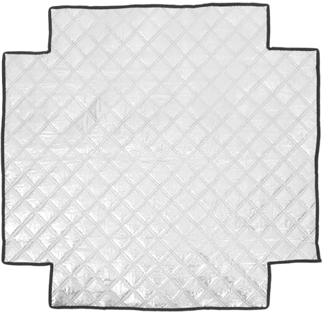 SHINEOFI Housse de Congélateur Isolante Étanche en Aluminium 70x70 Cm, Protection Solaire Extérieure pour Congélateurs et Réfrigérateurs, Abri Frigorifique Résistant pour Usage Domestique