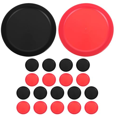 VALICLUD Palets de Hockey sur Air en Plastique Léger Lot de 20 Pièces Réduisant Le Bruit Accessoires pour Jeu de Table Adaptés aux Étudiants et Adultes en Classe ou Fête