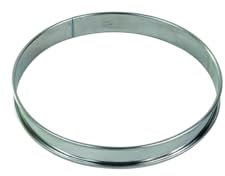 GOBEL - Anillo de acero inoxidable Ø 20 cm - Anillo de pastelería con bordes enrollados - Altura 2,7 cm - Desmoldeo rápido y perfecto - Calidad superior - Fabricado en Francia