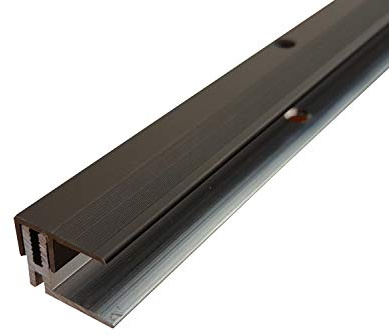 ufitec® TPL Profi MAX Profilsystem für Parkettböden - geeignet für Belagshöhen von 14-21 mm - ALU eloxiert (Abschlußprofil | Länge: 90 cm, Bronze Dunkel)