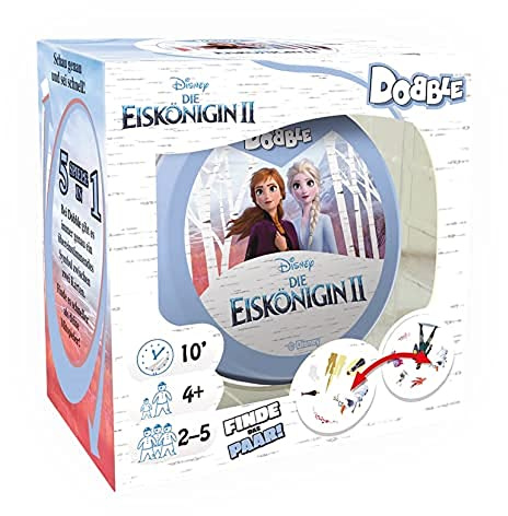 Zygomatic, Dobble Disney Frozen II, Juego de Cartas, Juego de Cartas para 2-8 Jugadores, a Partir de 6 años, 15 Minutos, alemán, Multicolor, Multicolor
