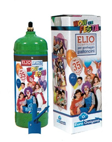 Di&Gi Bombola Elio Usagetta per Gonfiare Fino A 35 Palloncini con Valvola Antidispersione