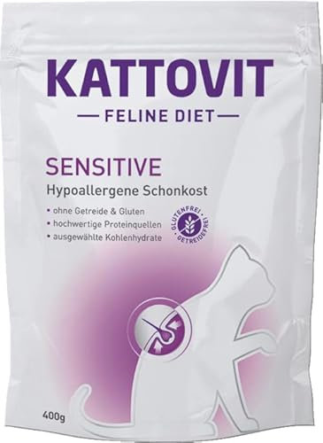 Kattovit - Sensitive - Trockenfutter für Sensible Katzen - 1 x 400 g