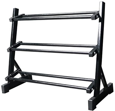 Hantelbäume Einfache Hantelablage Für Den Heimgebrauch Dreistufige Hantelablage Mit Großer Kapazität Sechseckige Hantelablage Kurzhantelablage Fitness-Ausrüstung (Color : Black, S : 70 * 32 * 58cm)