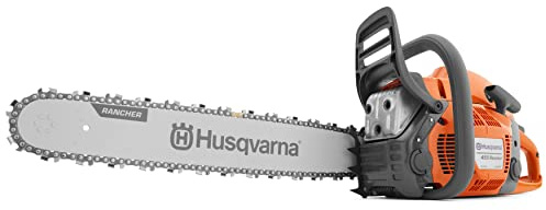 Husqvarna 455 Rancher Gas Chainsaw, 55-cc 3.5-HP, 2-Cycle X-Torq Engine, 20 Inch Chainsaw with Automatic Oiler, For Wood Cutting, Tree Trimming and Land Clearing, Gifts For Men