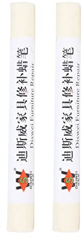 HERCHR Wachsmalstift Für Die Holzreparatur, 2 Stück, Holzreparatur-Füllstifte, Möbelfarbe, Bodenreparaturstift, Holzreparatur-Fleckenstift Für Die Reparatur(Weißer Ahorn)