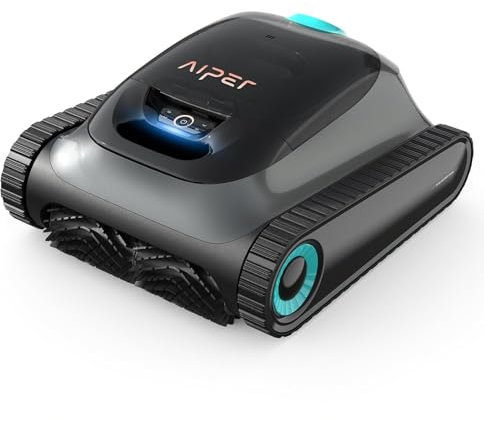AIPER Scuba S1 Robot Limpiafondos Piscina y Pared, Navegación Inteligente 2.0, Autonomía de la Batería de 150 Minutos, Aspiradora de Piscina Inalámbrica para Piscinas Empotradas de hasta 150㎡